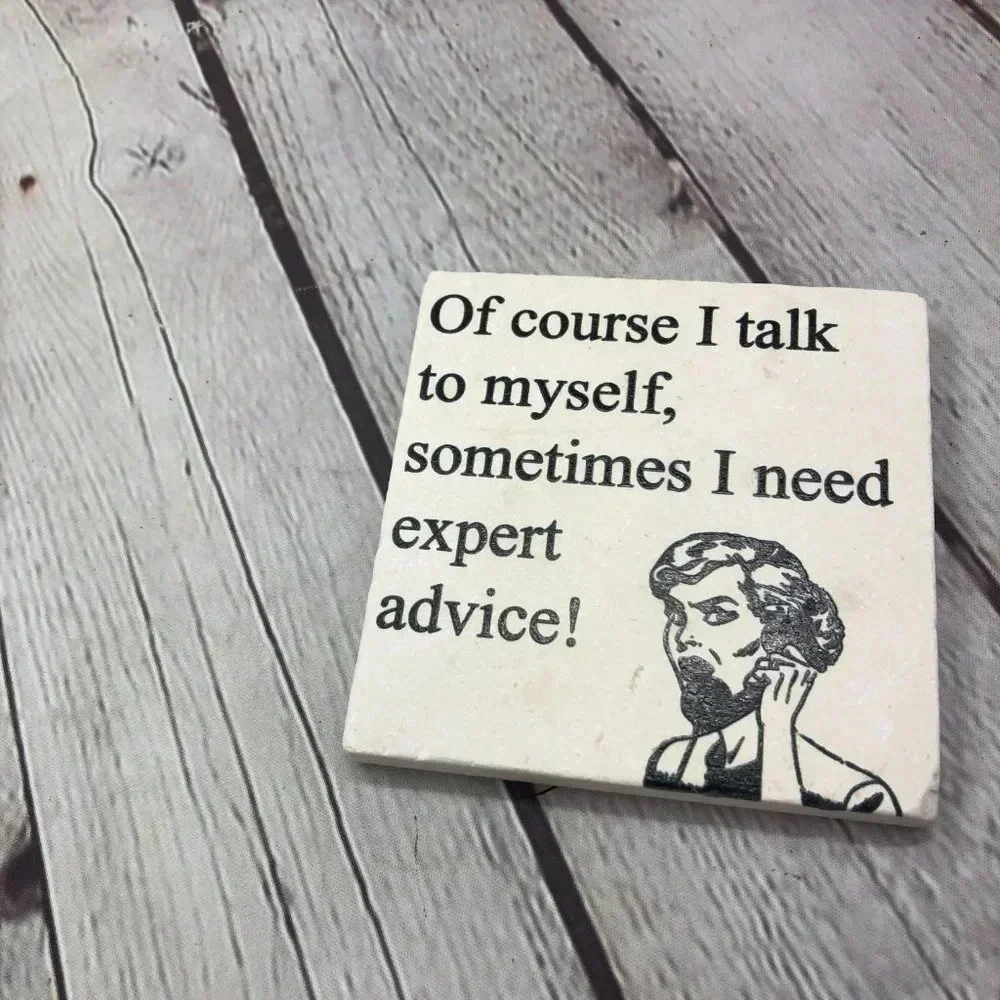 Coasters EXPERT ADVICE DRINK COASTER set of 4